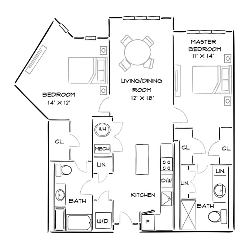 The Chase at Overlook Ridge - Revere, MA - Floor Plan Diagram