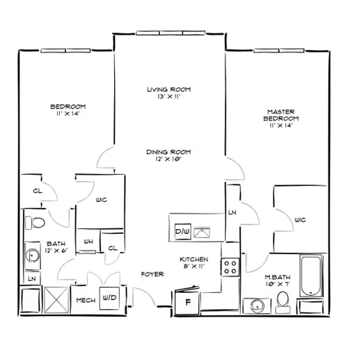 The Chase at Overlook Ridge - Revere, MA - Floor Plan Diagram