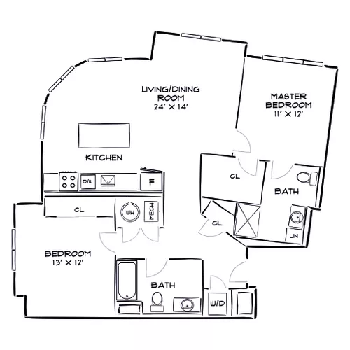 The Chase at Overlook Ridge - Revere, MA - Floor Plan Diagram