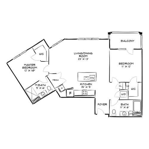 The Chase at Overlook Ridge - Revere, MA - Floor Plan Diagram