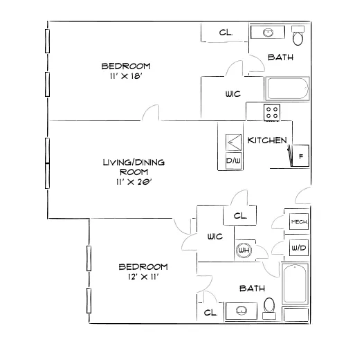 The Chase at Overlook Ridge - Revere, MA - Floor Plan Diagram