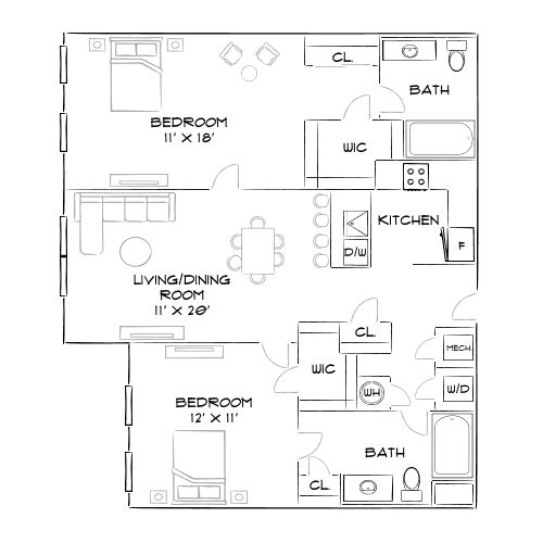 The Chase at Overlook Ridge - Revere, MA - Floor Plan Diagram