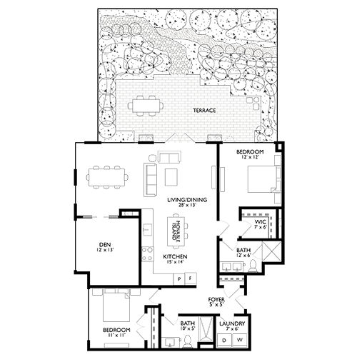 2D Diagram Furnished