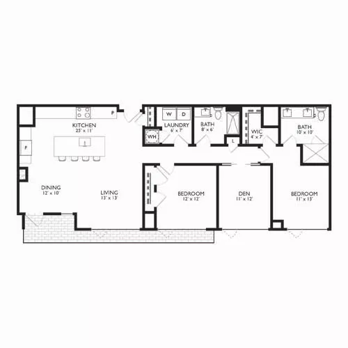 Ravel and Royale - Bethesda, MD - Floor Plan Diagram