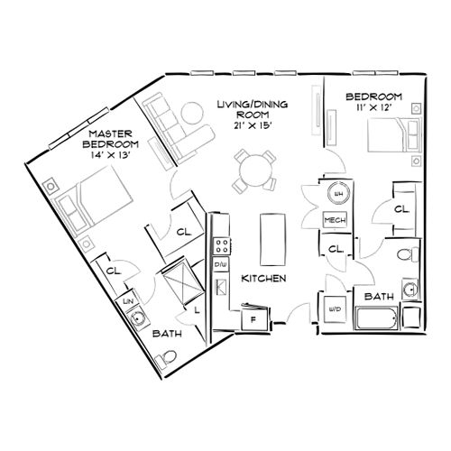 The Chase at Overlook Ridge - Revere, MA - Floor Plan Diagram