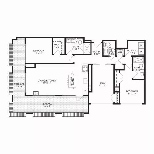 Ravel and Royale - Bethesda, MD - Floor Plan Diagram