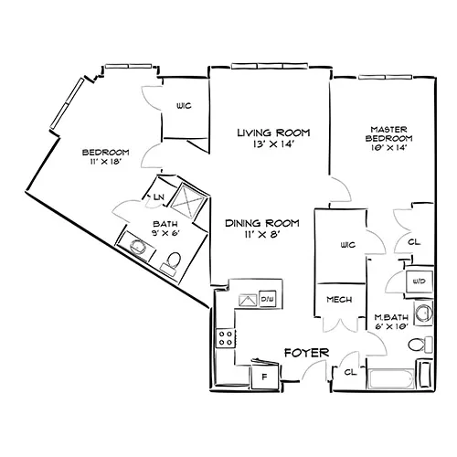 The Chase at Overlook Ridge - Revere, MA - Floor Plan Diagram