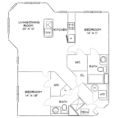 The Chase at Overlook Ridge - Revere, MA - Floor Plan Diagram