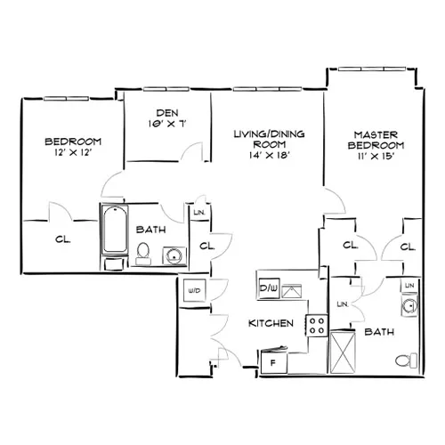 The Chase at Overlook Ridge - Revere, MA - Floor Plan Diagram