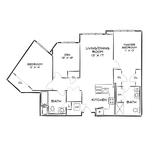 The Chase at Overlook Ridge - Revere, MA - Floor Plan Diagram