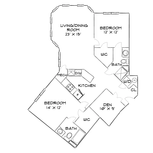 The Chase at Overlook Ridge - Revere, MA - Floor Plan Diagram