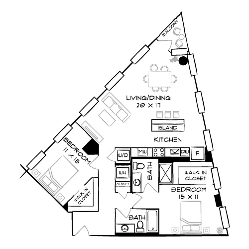 The Elm - Bethesda, MD - Floor Plan