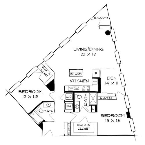 The Elm - Bethesda, MD - Floor Plan