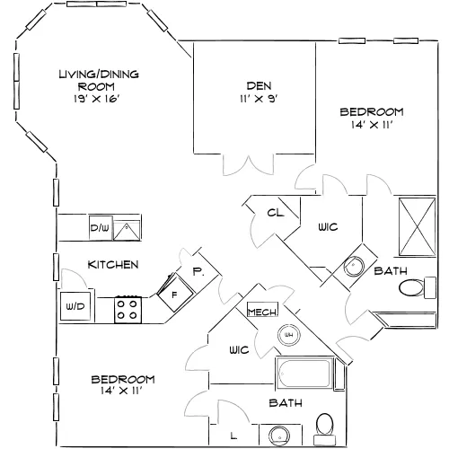 The Chase at Overlook Ridge - Revere, MA - Floor Plan Diagram