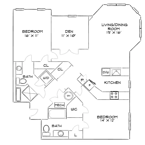 The Chase at Overlook Ridge - Revere, MA - Floor Plan Diagram