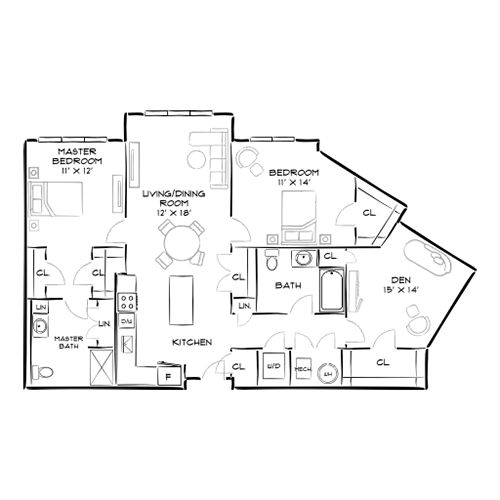 The Chase at Overlook Ridge - Revere, MA - Floor Plan Diagram