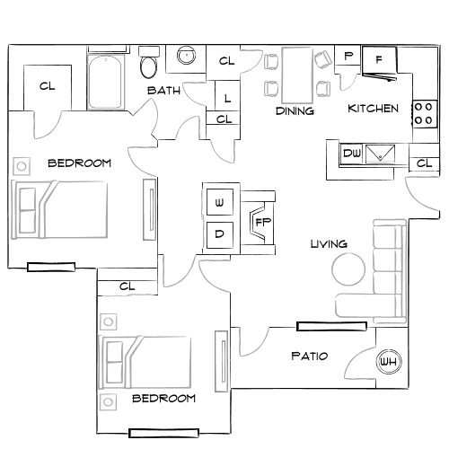 Grove at Cherry Creek Park - Centennial, CO - Furnished Diagram