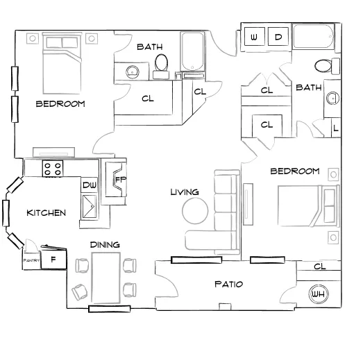Grove at Cherry Creek Park - Centennial, CO - Furnished Diagram