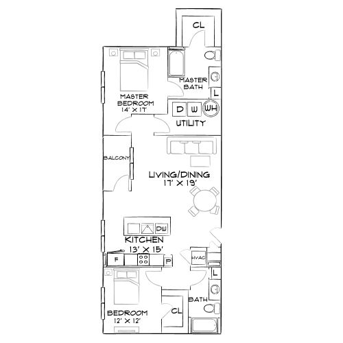 The Haven - Denver, CO - Furnished Diagram
