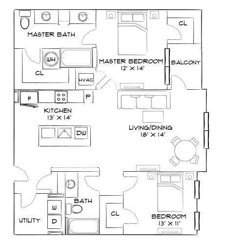 The Haven - Denver, CO - Furnished Diagram