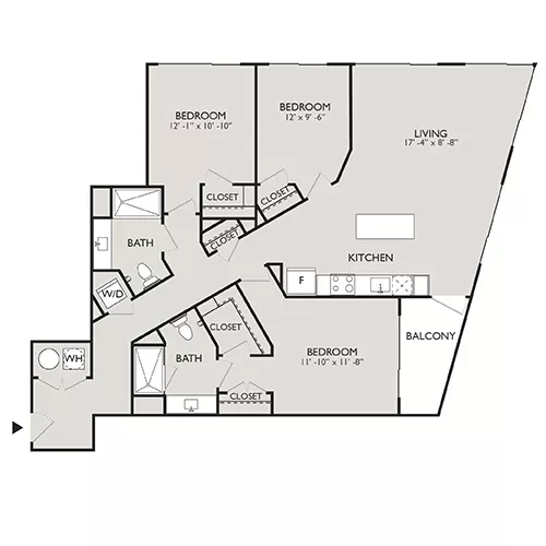 Upton Place - Washington DC - Floor Plan Diagram