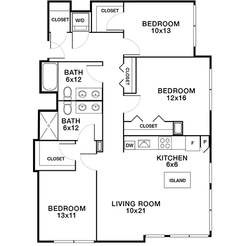 Redwood City, CA-Indigo Apartments-3 bedroom apartments available for rent