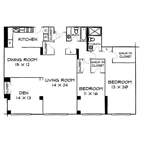 Willard Towers - Chevy Chase, MD - Diagram