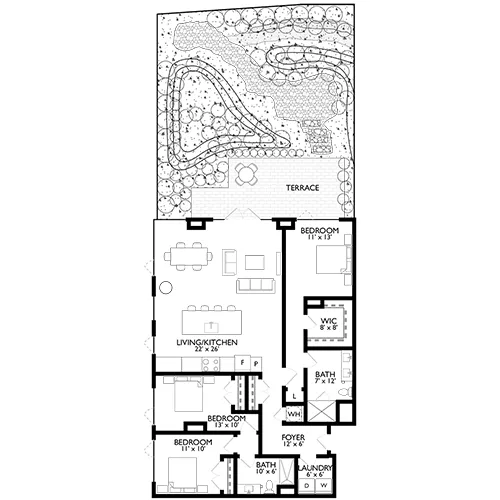 Ravel and Royale - Bethesda, MD - Floor Plan Diagram