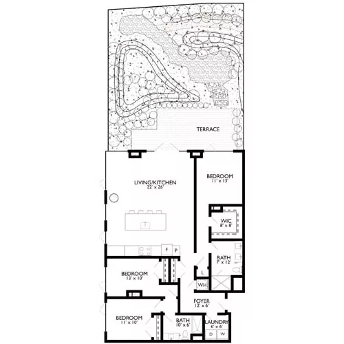Ravel and Royale - Bethesda, MD - Floor Plan Diagram