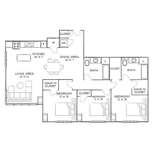 One Greenway - Boston, MA - Floor Plan Diagram
