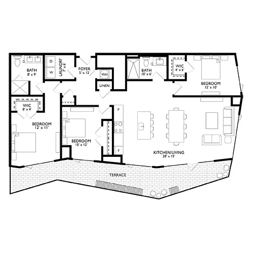 Ravel and Royale - Bethesda, MD - Floor Plan Diagram