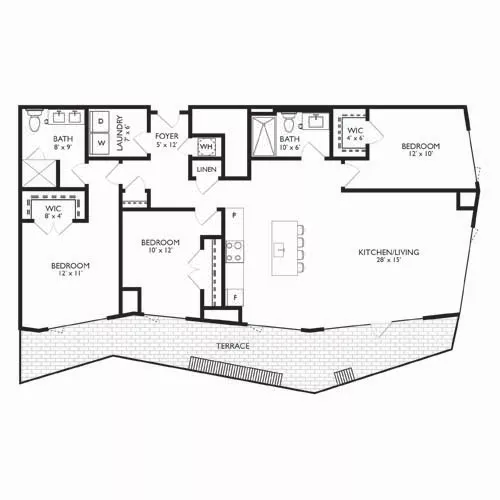 Ravel and Royale - Bethesda, MD - Floor Plan Diagram