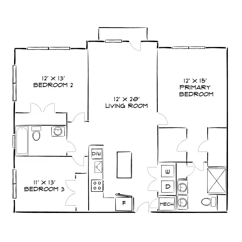 Solea at Miami Lakes - Hialeah, FL - Floor Plan Diagram