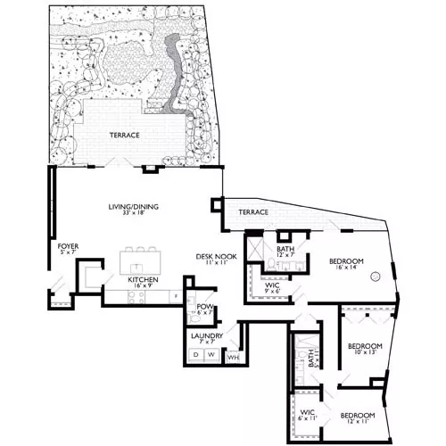 Ravel and Royale - Bethesda, MD - Floor Plan Diagram