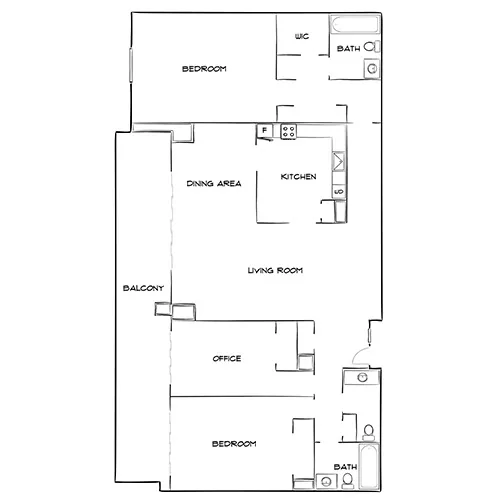 The Summit - Alexandria, VA - floor plan diagram