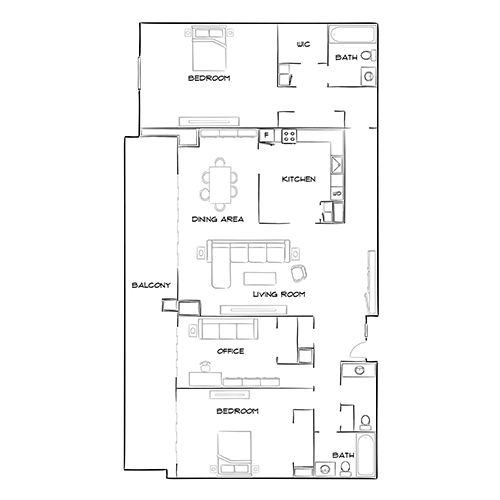 The Summit - Alexandria, VA - floor plan diagram