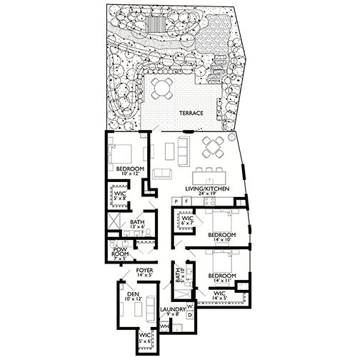 2D Diagram Furnished