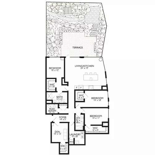 Ravel and Royale - Bethesda, MD - Floor Plan Diagram