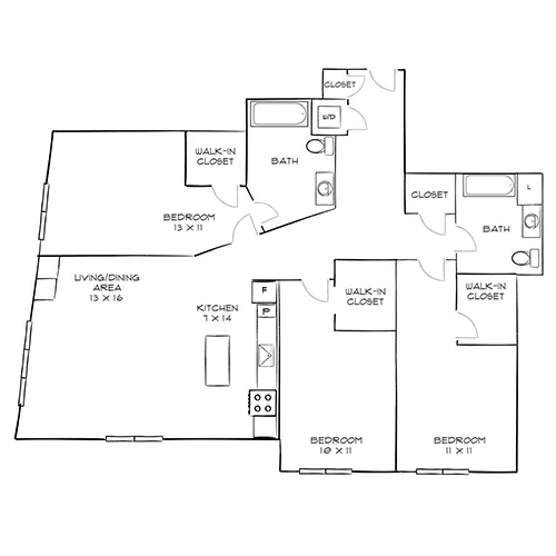 One Greenway - Boston, MA - Floor Plan Diagram