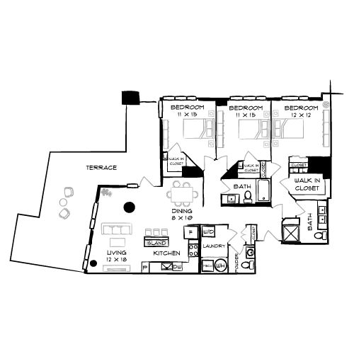 2D Diagram Furnished