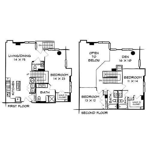 Flats at 8300 - Bethesda, MD - Floor Plan Diagram