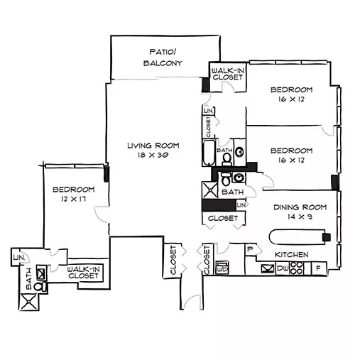 The Sterling - Philadelphia, PA - Floor Plan Diagrams