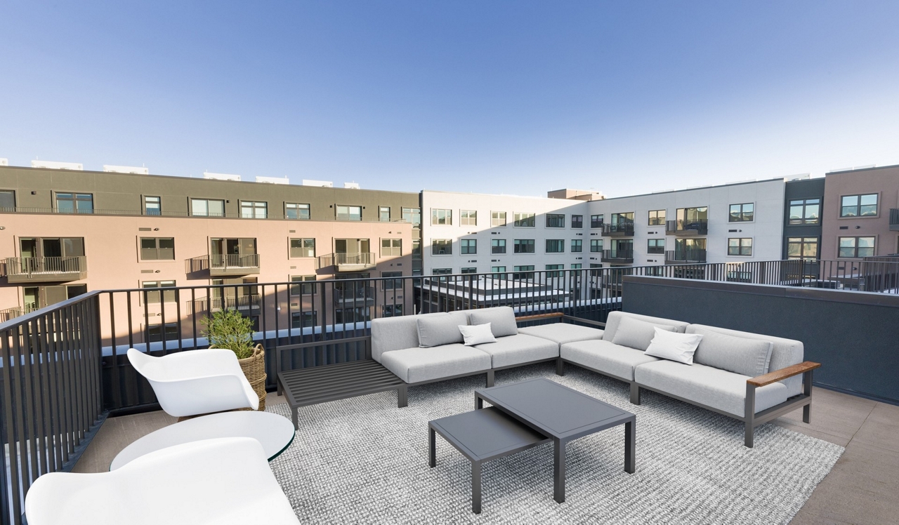 Fremont Residences - Aurora CO - Townhome patio.Your townhome provides a large private terrace. The perfect space to relax and enjoy some fresh air