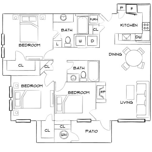 Grove at Cherry Creek Park - Centennial, CO - Furnished Diagram