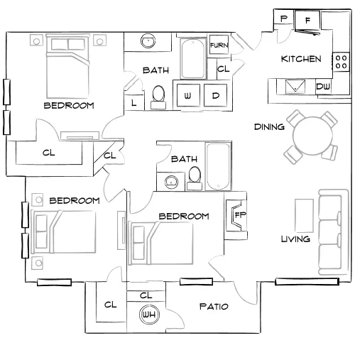 Grove at Cherry Creek Park - Centennial, CO - Furnished Diagram