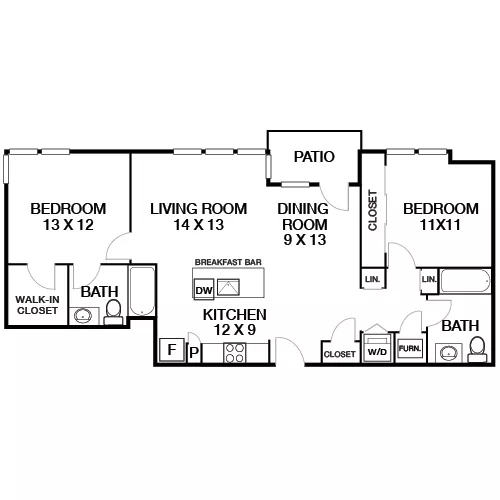 Lincoln Place Apartment Homes - 2 Bed / 2 Bath - Pacific- Limited Edition 
