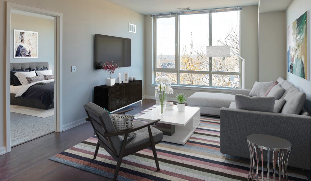 One Ardmore Place - Luxury Philadelphia Apartments - interior living.