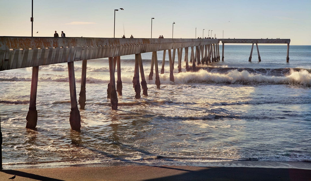 Pacific Bay Vistas - San Bruno, CA - Beach Pier.<div style="text-align: center;">&nbsp;</div>
<div style="text-align: center;">You're minutes from the best beaches in the Bay Area. Hop in your car and arrive at Sharp Park Beach or Pacifica State Beach in 8 minutes or less.</div>
