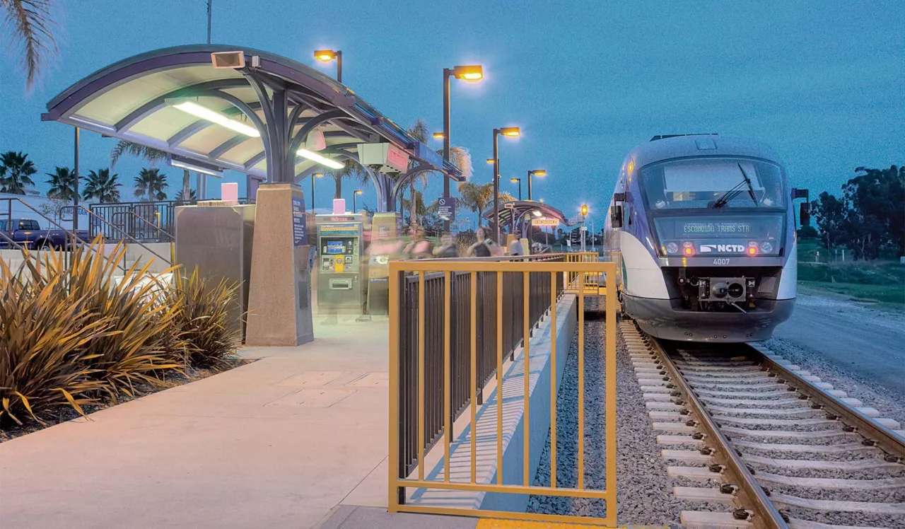 Island Club Apartments in Oceanside, CA - SPRINTER Train Station