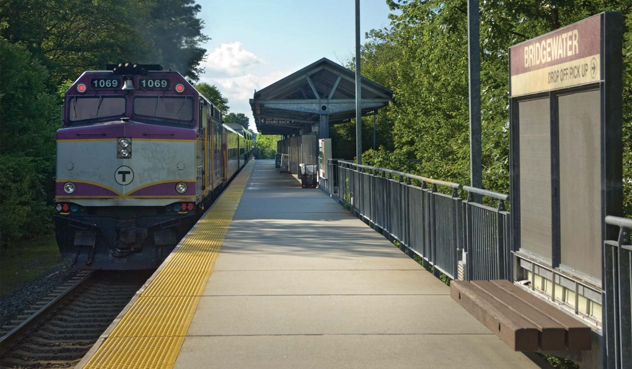 Waterford Village Apartments - Bridgewater, MA - Train Station.<p>&nbsp;</p>
<p style="text-align: center;">Live just 4 minutes from the commuter train station for quick access to Boston.</p>
